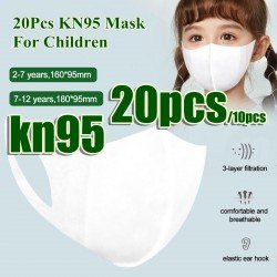 Masken Children Three-layer Filtration Mask 20pcs Pack 10pcs Set KN95 Disposable Protective Masks K