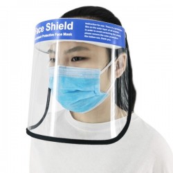 PULUZ Anti-Saliva Splash Anti-Spitting Anti-Fog Anti-Oil Protective Face Shields Mask with Elastic Band,